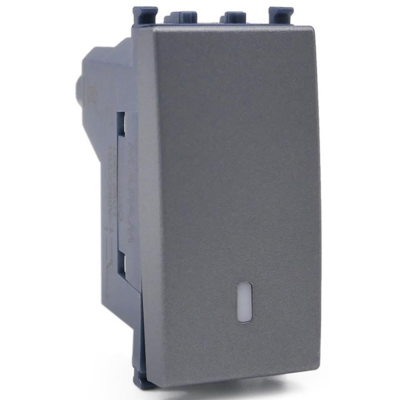 Deviatore unipolare grigio compatibile Vimar Arké