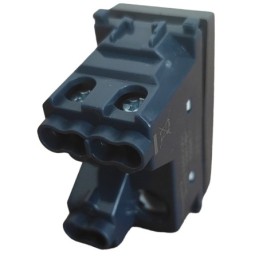 Deviatore nero  con spia compatibile Vimar Arké