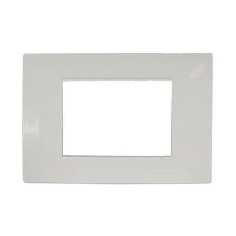 Placca 3 Posti Bianca 3M compatibile Vimar Plana