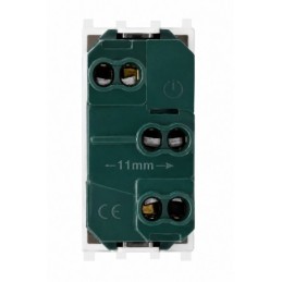 Presa bivalente 10-16A 250V Bianco compatibile Vimar Plana