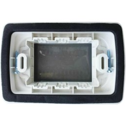 Placca Idrobox IP55 13x8.5cm 3P Bianco compatibile Vimar Plana