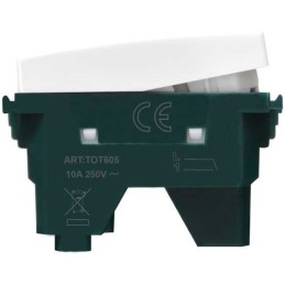Pulsante 10A 250V Bianco compatibile Vimar Plana