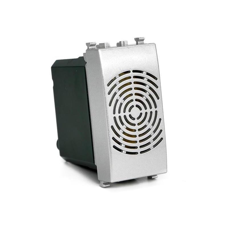 Suoneria 6AX-220V in alluminio compatibile Vimar Plana