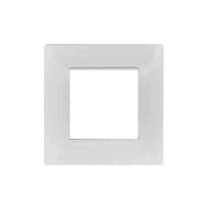 Placca 2 posti quadrata bianca compatibile Vimar Plana