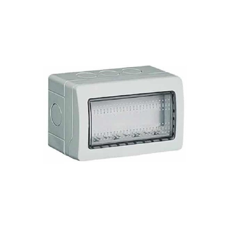Idrobox IP55 4 moduli bianco compatibile Vimar Plana