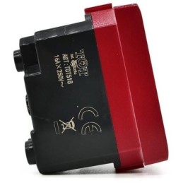 Presa bivalente 10-16A per segnalazione linea dedicata/emergenza rossa compatibile Vimar Plana