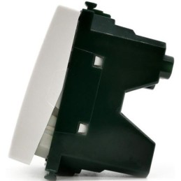 Pulsante unipolare bianco con spia luminosa 250V 10A compatibile Vimar Plana