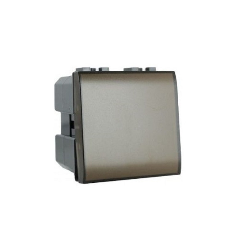Interruttore campanello scuro 10A 250V compatibile Vimar Plana