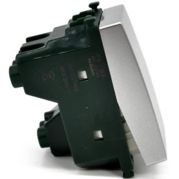 Deviatore unipolare 16A 250V grigio compatibile Vimar Plana