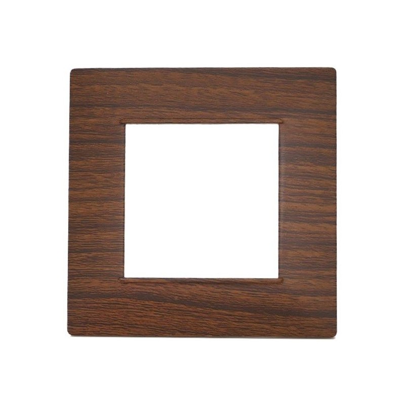 Placca in tecnopolimero 2 posti color ciliegio compatibile Vimar Plana