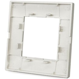 Placca in tecnopolimero 2 posti color grigio chiaro compatibile Vimar Plana