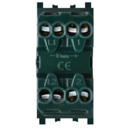 Doppio pulsante grigio 10A 250V compatibile Vimar Plana