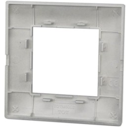 Placca in tecnopolimero 2 posti color arancione compatibile Vimar Plana