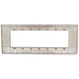 Placca in tecnopolimero 7 posti color rame compatibile Vimar Plana
