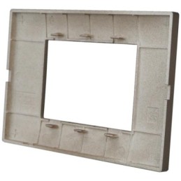 Placca in tecnopolimero 3 posti color rame compatibile Vimar Plana