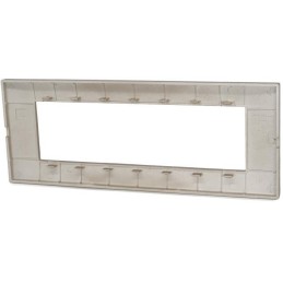 Placca in tecnopolimero 7 posti color oro compatibile Vimar Plana