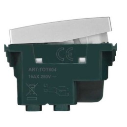 Invertitore Grigio 16AX 250V compatibile Vimar Plana