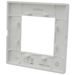Placca 2 posti nera Soft Touch compatibile Vimar Plana