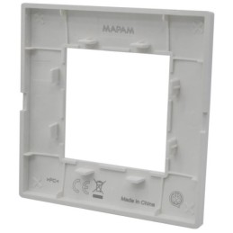 Placca 2 posti testa di moro Soft Touch compatibile Vimar Plana