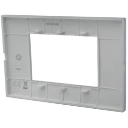 Placca 3 posti testa di moro Soft Touch compatibile Vimar Plana