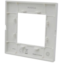 Placca 2 posti antracite Soft Touch compatibile Vimar Plana