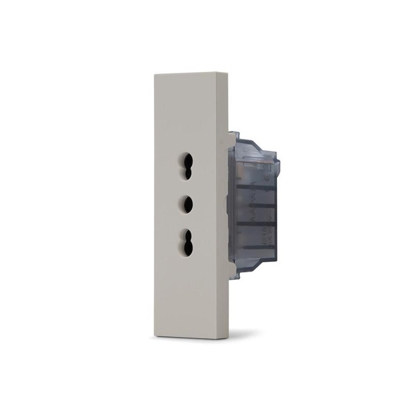 Presa bipasso 10–16A sabbia linea ZEN