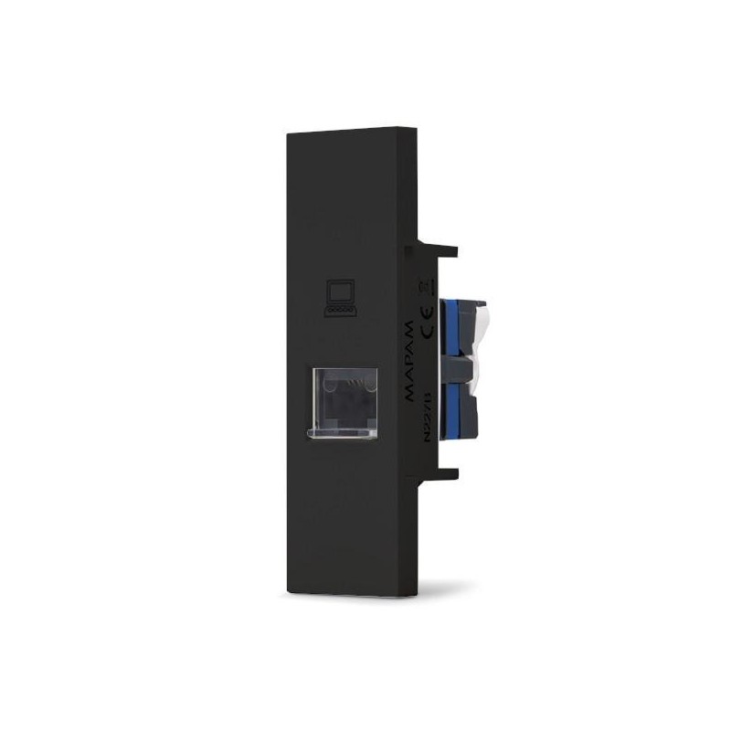 Presa di rete RJ45 Cat 6 nera linea ZEN
