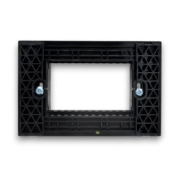 Supporto nero 3 posti linea Zen