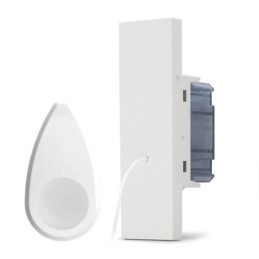 Pulsante tirante bagno unipolare bianco linea ZEN