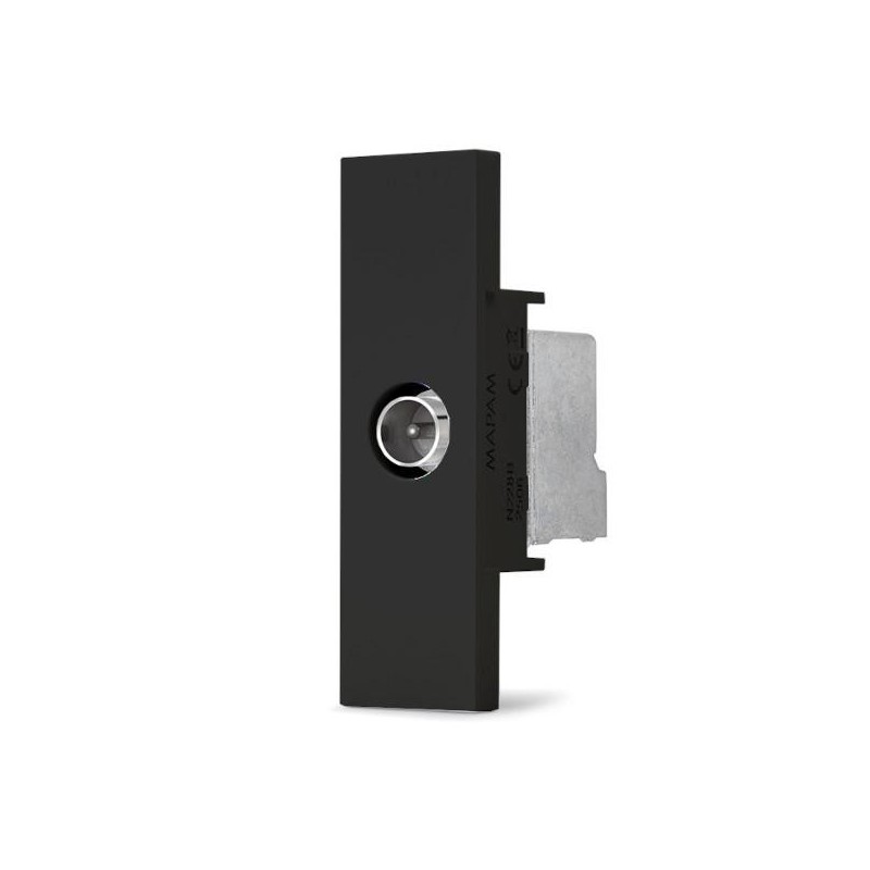 Presa TV passante nera linea ZEN