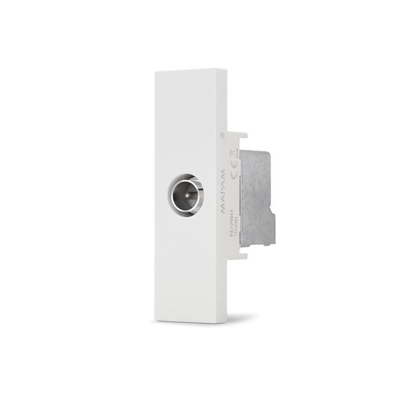 Presa TV passante bianca linea ZEN