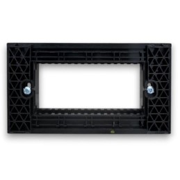Supporto nero 4 posti linea Zen