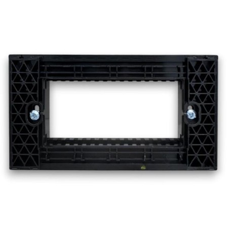 Supporto nero 4 posti linea Zen