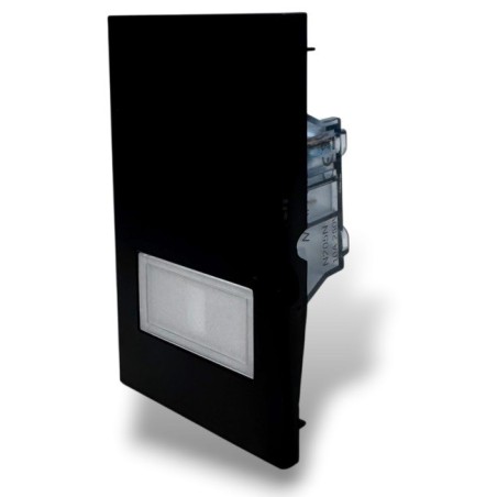 Cover campanello 2 moduli nero linea ZEN