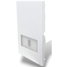 Cover campanello 2 moduli bianco  linea ZEN