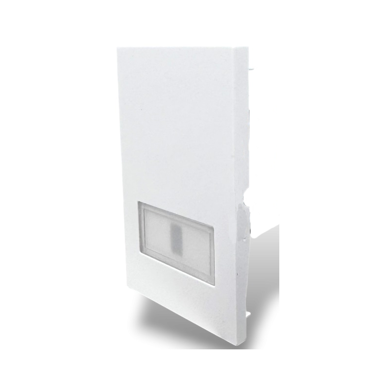 Cover campanello 2 moduli bianco  linea ZEN