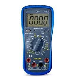 Multimetro digitale con puntali e sonde di temperatura