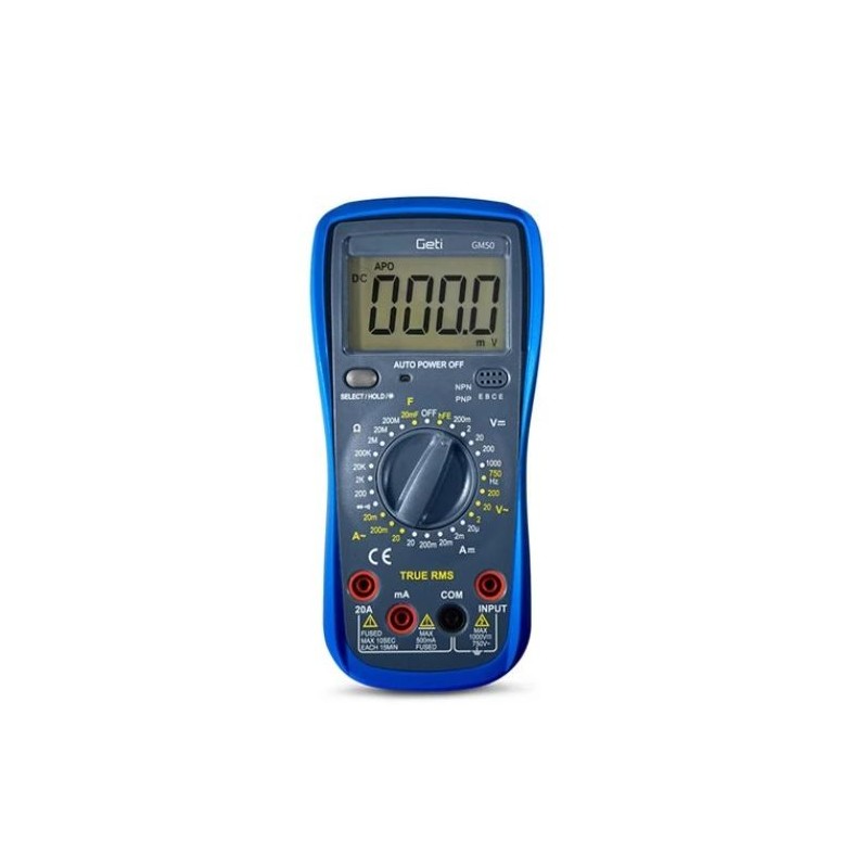 Multimetro digitale con puntali e sonde di temperatura