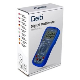 Multimetro digitale con puntali e sonde di temperatura