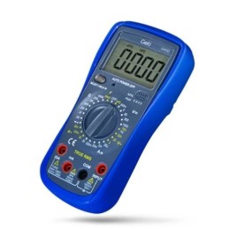 Multimetro digitale con puntali e sonde di temperatura