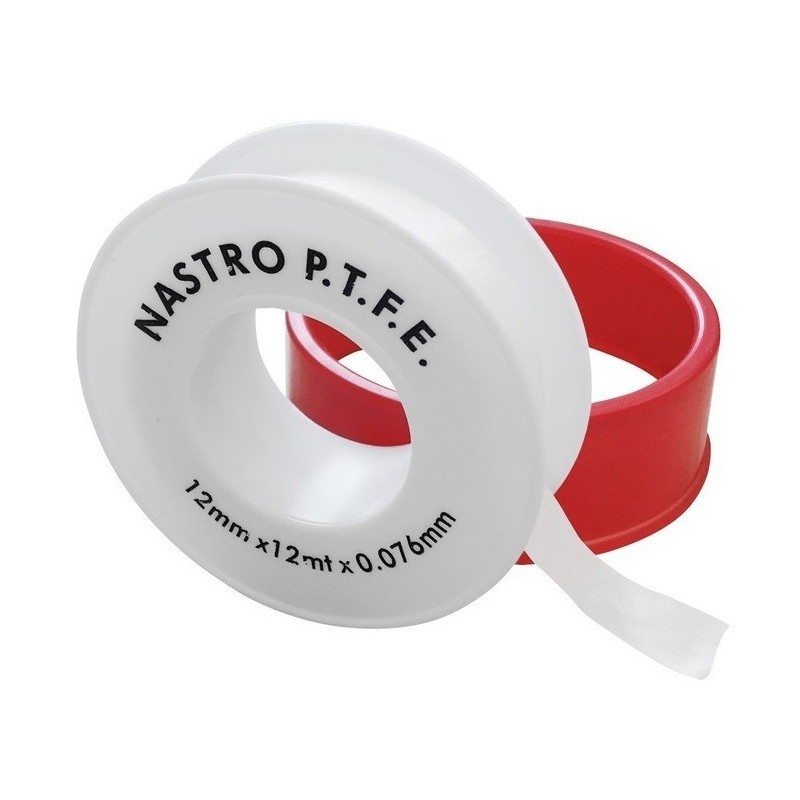 Nastro in teflon 1/2x12m spessore 0,076mm