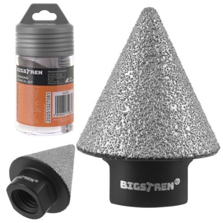 Fresa conica diamantata 2-35 mm M14 per gres e piastrelle
