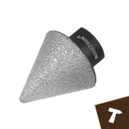 Fresa conica diamantata 2-35 mm M14 per gres e piastrelle