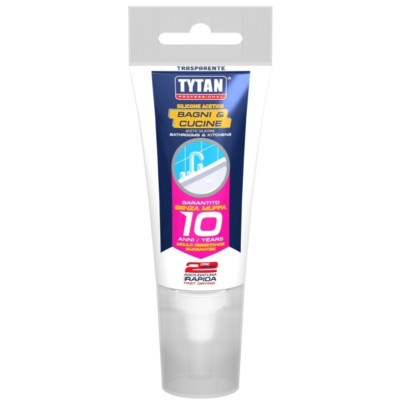 Silicone acetico Tytan Bagni e Cucine trasparente 60 ml
