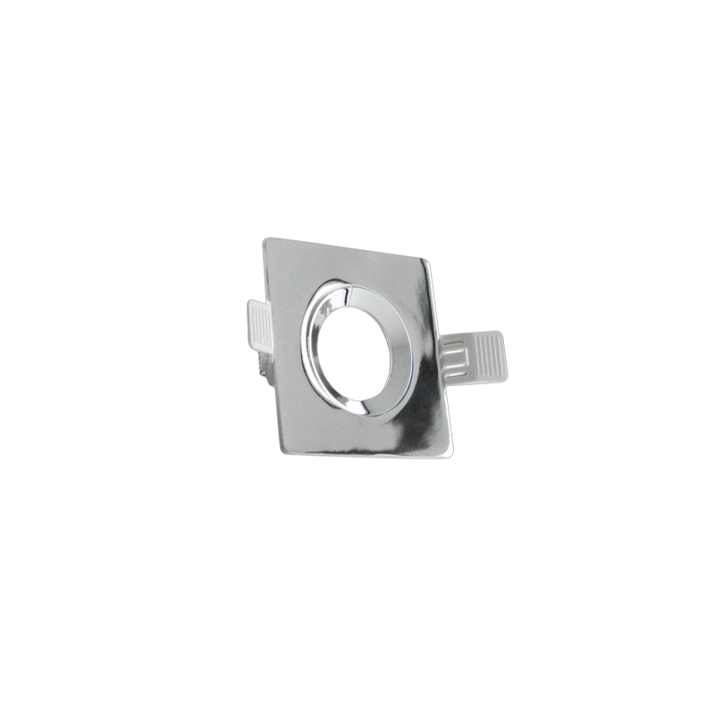 Supporto in alluminio da incasso orientabile KLAK lampade GU10 MR16 finitura cromo Century