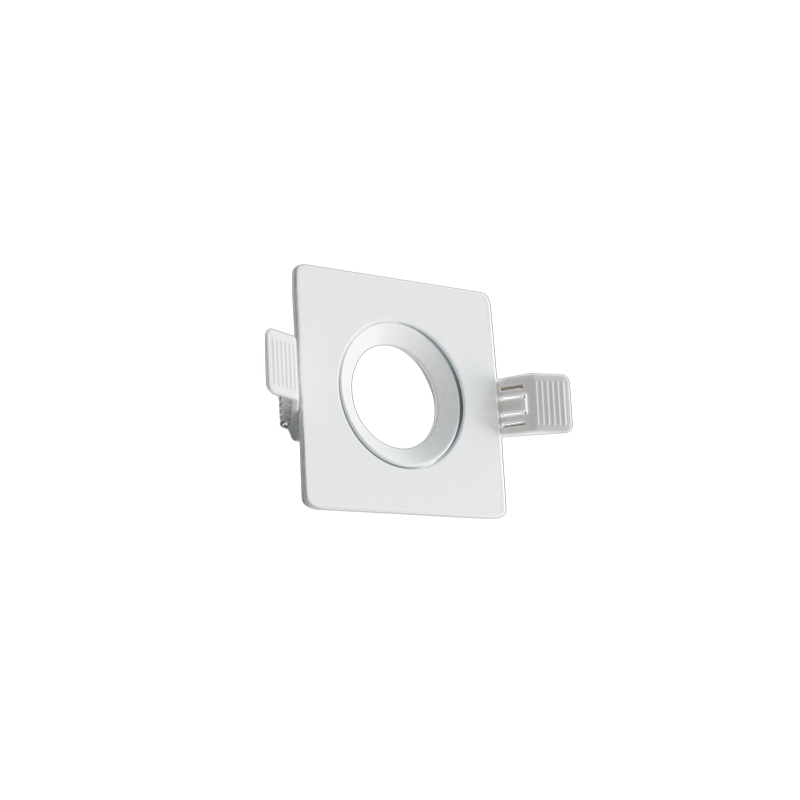 Supporto in alluminio da incasso orientabile KLAK lampade GU10 MR16 finitura bianca Century