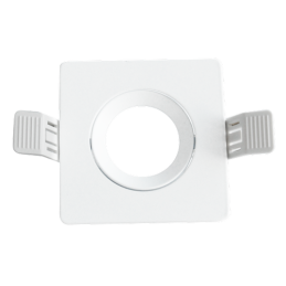 Supporto in alluminio da incasso orientabile KLAK lampade GU10 MR16 finitura bianca Century
