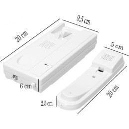 Kit citofono monofamiliare completo di posto esterno ed interno  2/4 fili apriporta cancello