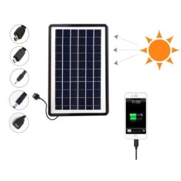 Pannello Solare USB 12W 5V 2.4A ricarica rapida