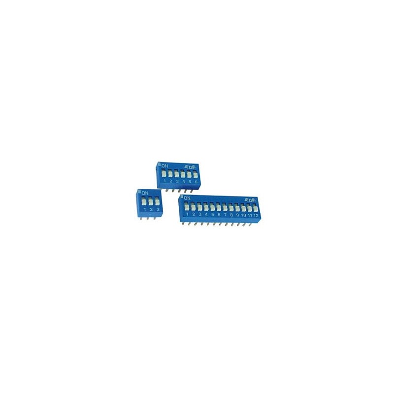 Dip switch 6 vie orizzontale da CS